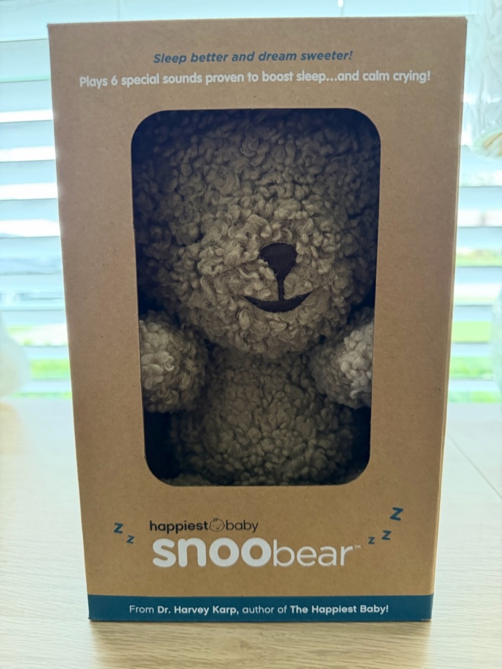 snoobear‎ Plush Sleep White Noise Soother - Brown Teddy in Box